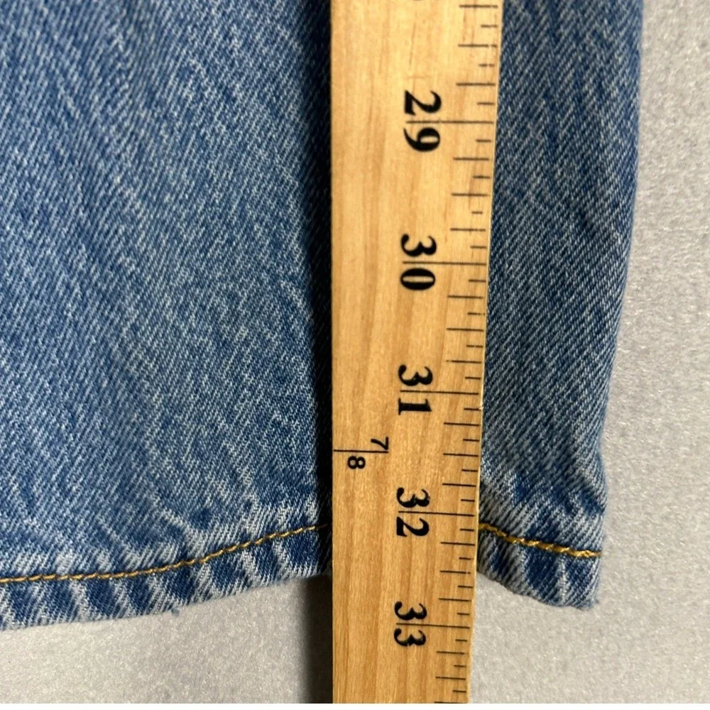 Levis 501 Jeans Mens 35X32 Blue Original Fit Straight Leg 5-Pocket Classic Denim